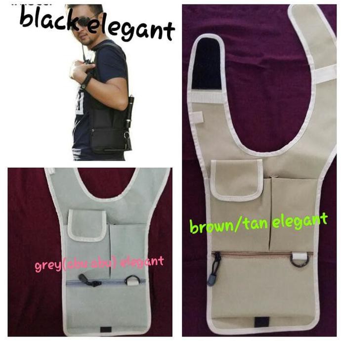 TAS TAS GADGET PUNDAK BAHU ARMY POLISI FBI AGEN 007 (SMARTPHONE) - COKELAT MUDA TAS.2