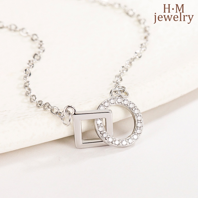 Gelang Tangan Rantai Aksen Berlian Imitasi Untuk Wanita