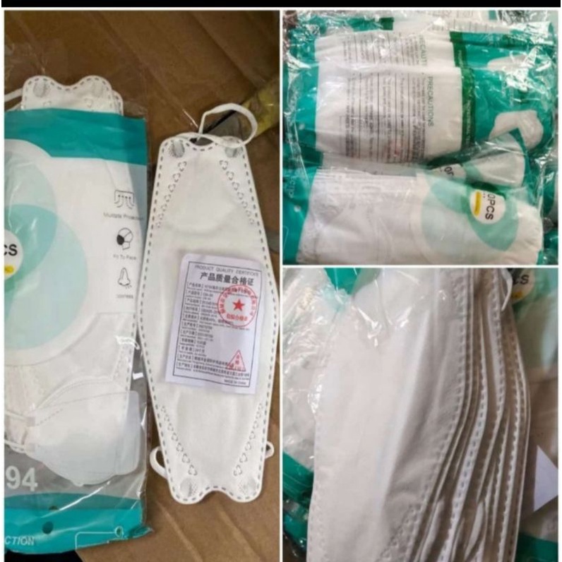 Masker KF94 4ply bahan standart medis KF 94  GB26262019 5 ply Tali kuat dan nyaman isi 10 pcs