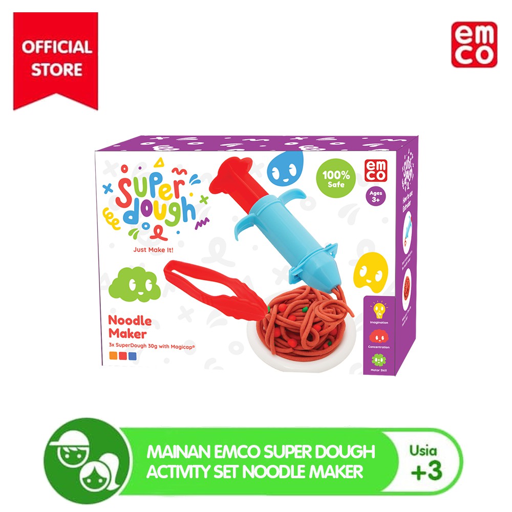 Mainan EMCO Super Dough Activity Set Noodle Maker