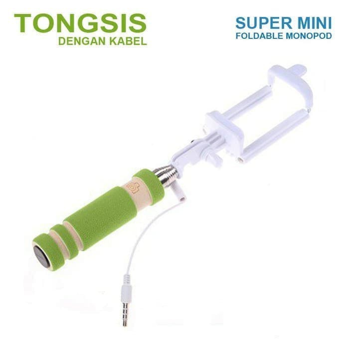 Tongsis MINI Kabel Warna Warni Free U holder selfie Stick Grosir