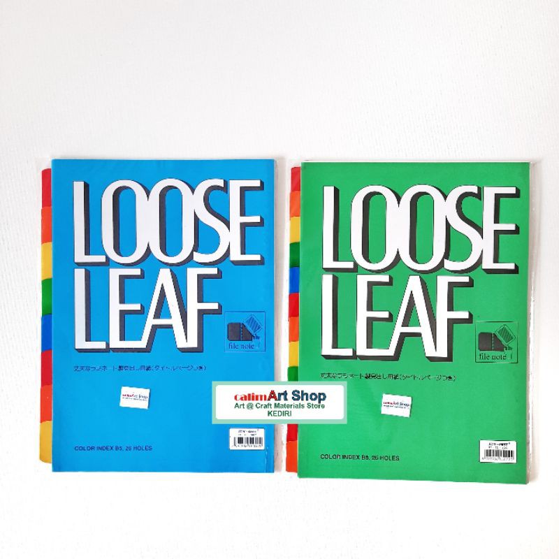 Pembatas Color Binder Note B5