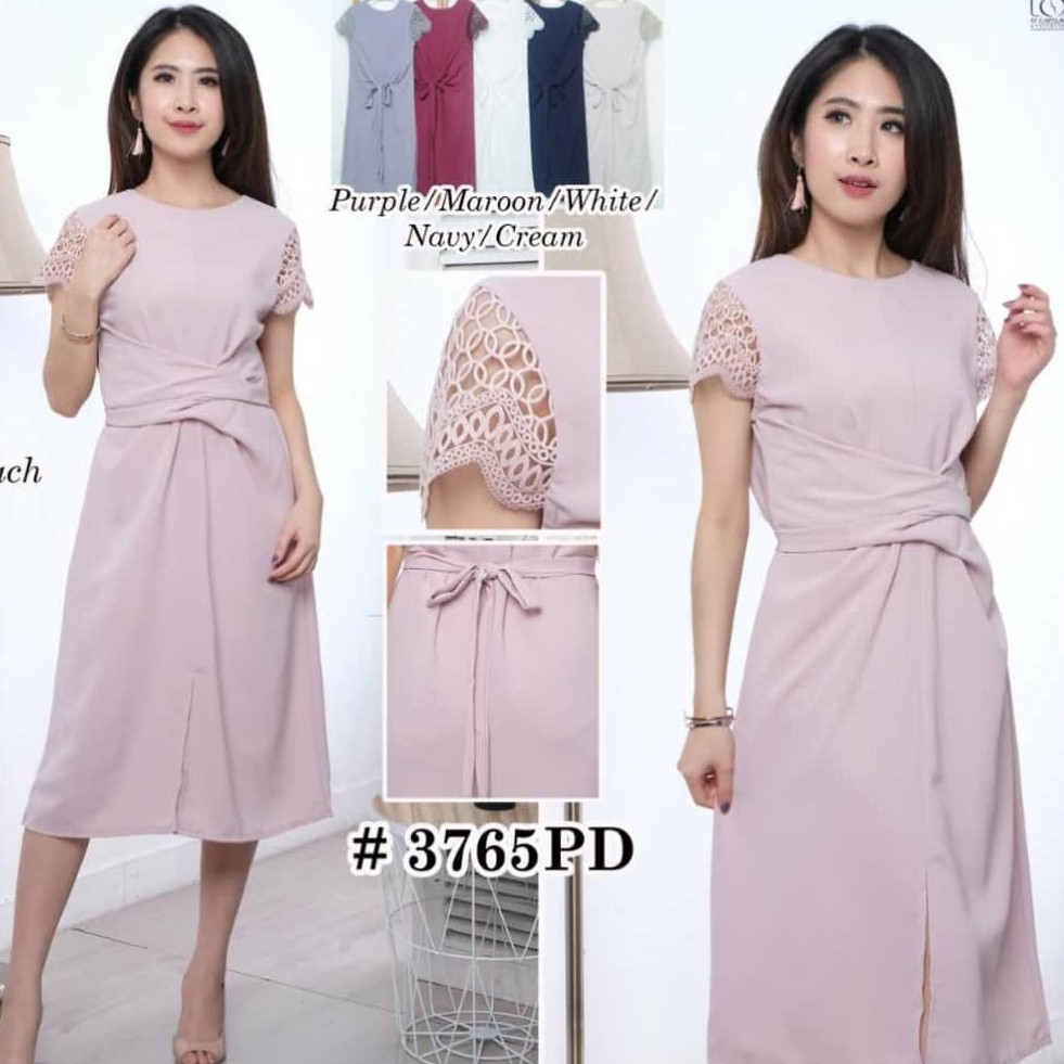 CallieTamami - A 4765 Emily Dress lengan Crochett