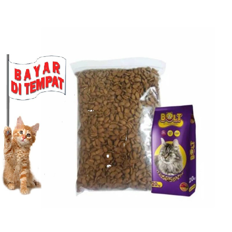 Jual (TERLARIS) MAKANAN KUCING MURAH BOLT KEMASAN 250 GRAM Indonesia