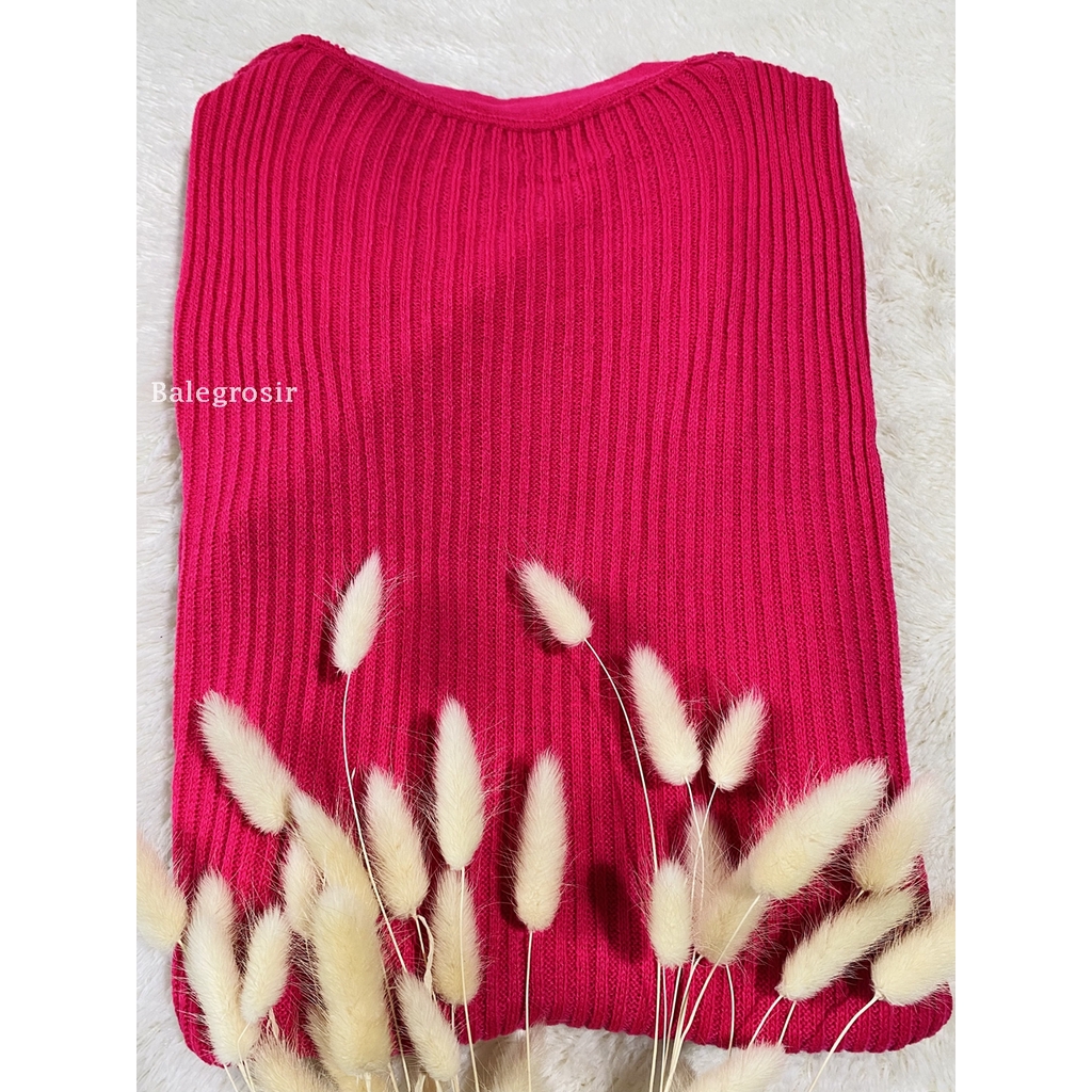 Cardigan Rajut Halus Long cardigan Belle oversize-Belle Pink Fanta