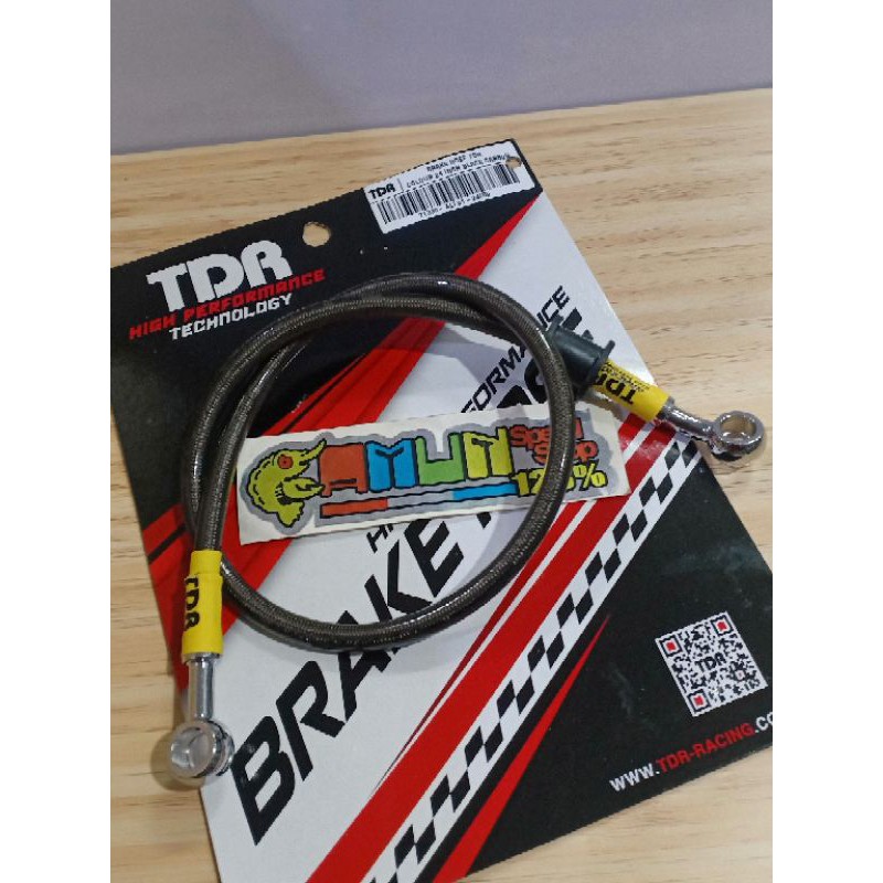 selang rem belakang TDR 24 inch black carbon selang rem tdr carbon