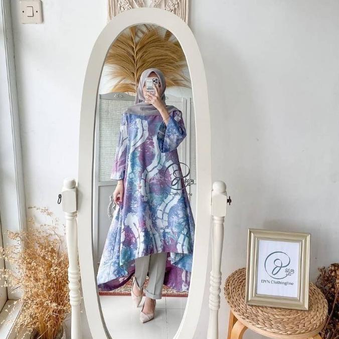 ◙ tunik tie dye cantika katun mikro / tunik terbaru / tunik jumputan / tunik / fashion muslim ✻
