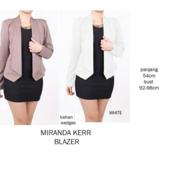 ㄢAnna blazer putih / miranda kerr blazer kantor /blazer kerja formal wanita tangan panjangCFD6