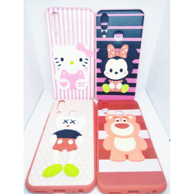 Softcase Boneka 3D Timbul VIVO Y53/Y17/Y81/Y91