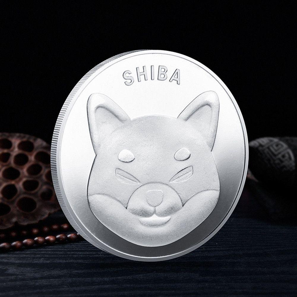 Koin SHIB Populer Edisi Terbatas Koleksi Logam Rumah &amp; Taman Lapis Emas
