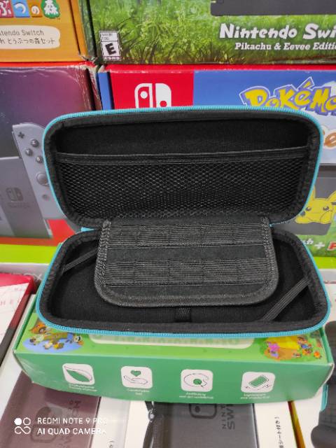 Nintendo Switch Lite Nalan Carrying Case Storage Bag Tas Green Animal Crossing