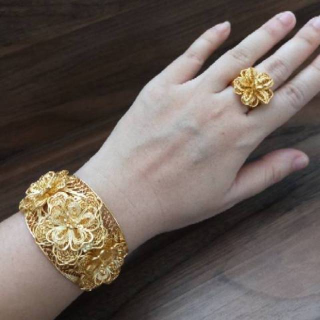 Gelang Kendari Lapis emas HANDMADE