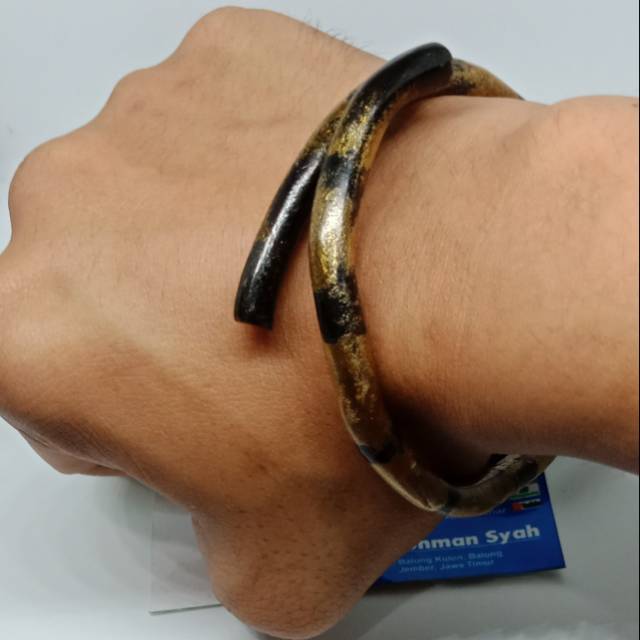 GELANG AKAR BAHAR TALI ARUS SERAT EMAS