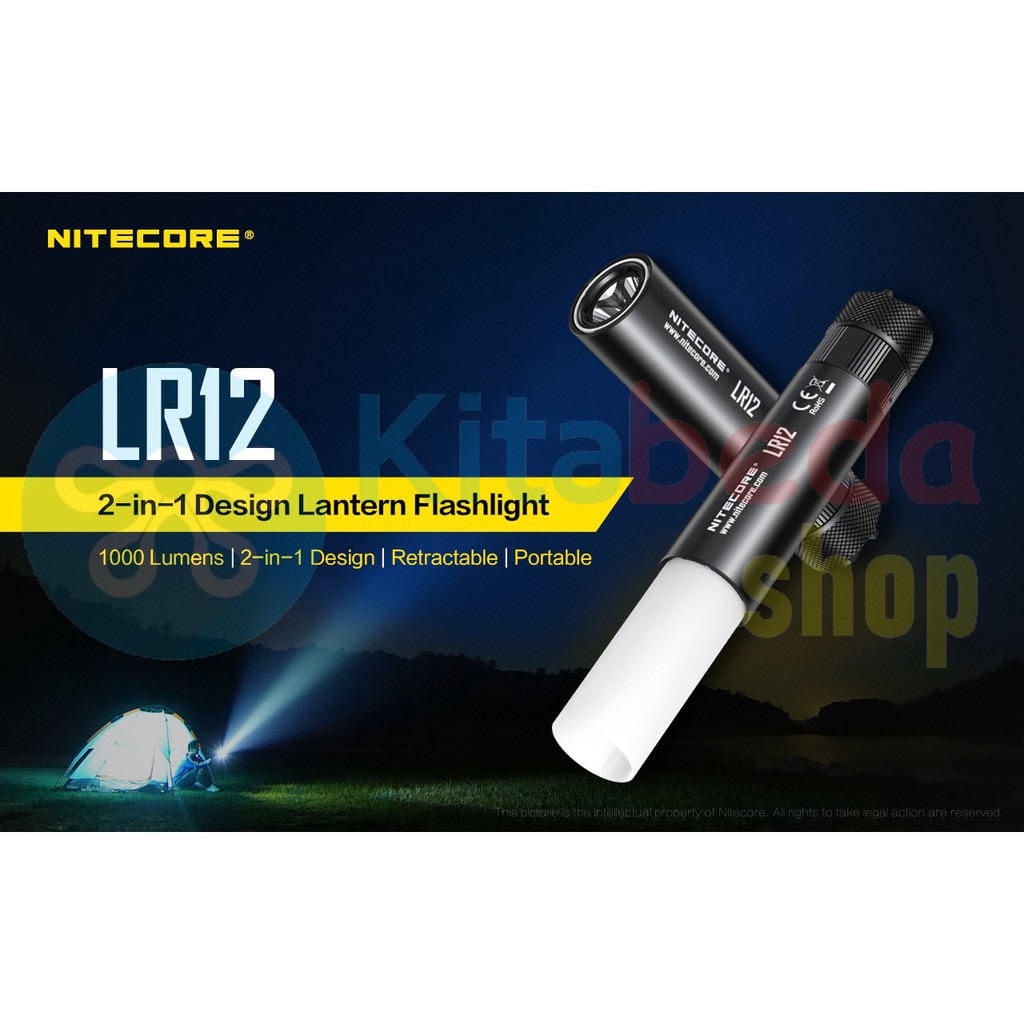 [PRO] Senter LED 1000 Lumens - Nitecore LR12