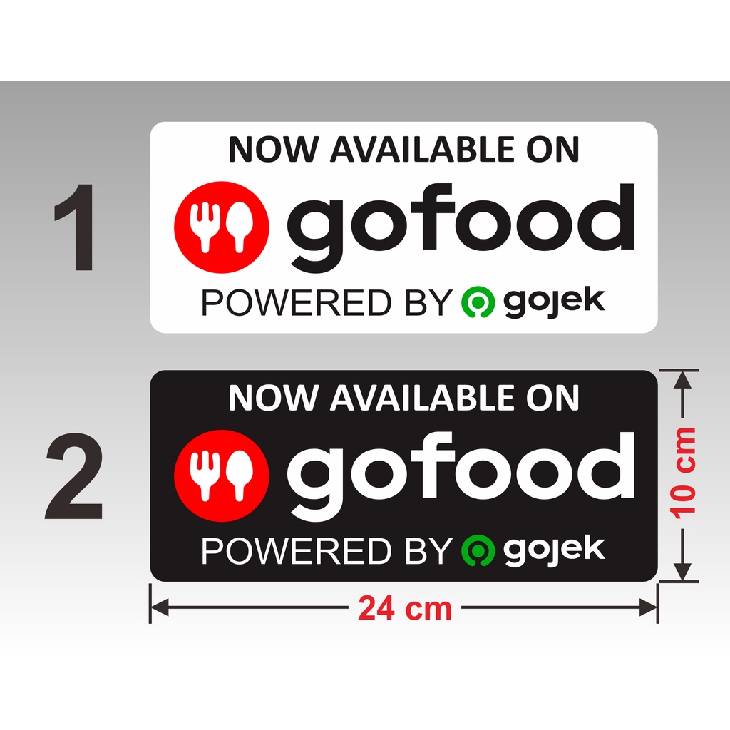 

2 pcs Sticker Label G0 F00D Vinyl Stiker Tahan Air 24,5 x10,5 cm. 2 pcs sticker