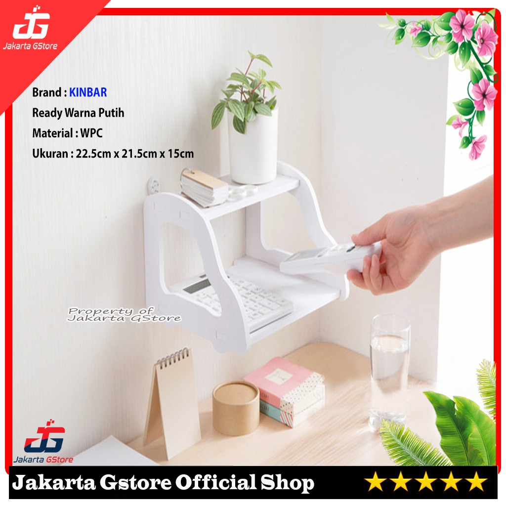 Rak Dinding Ukir Klasik Serbaguna ATK DVD Player Modem Wifi Router dan Dekorasi - A534