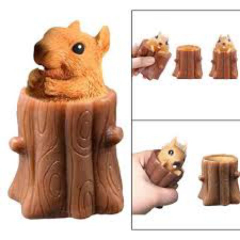 Mainan Pop it Squishy Pohon Tupai / Squirrel Toys / Squirrel Relief Toys Kids / Mainan Tupai Anak