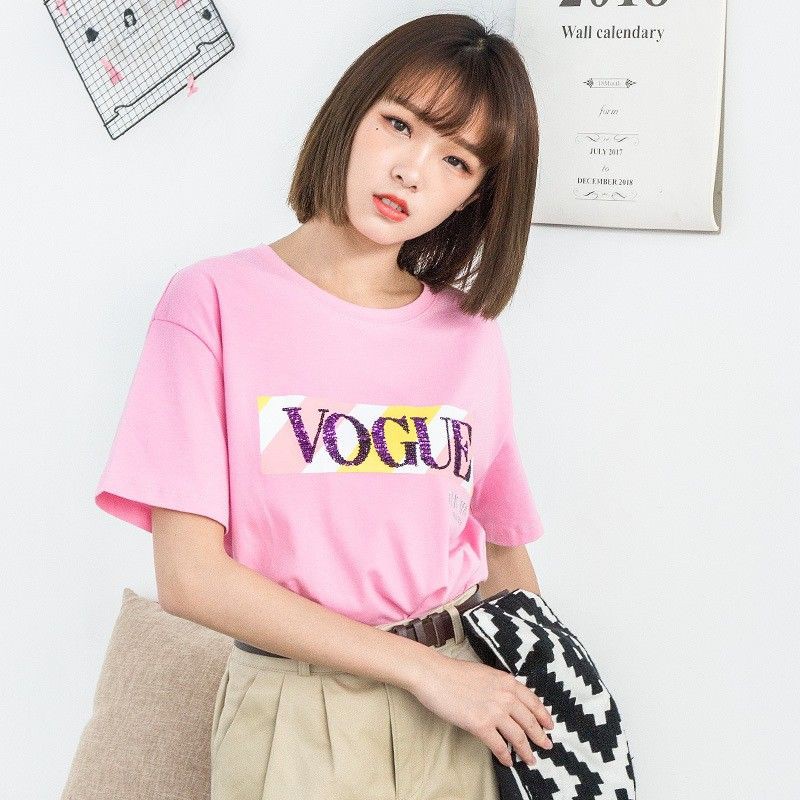 BAJU KAOS WANITA VOGUE IMPORT 92409