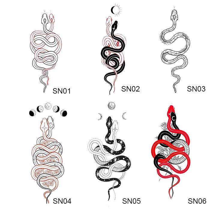 【Snake】 Tato Temporer Anti Air / Tattoo Temporary Waterproof Stiker