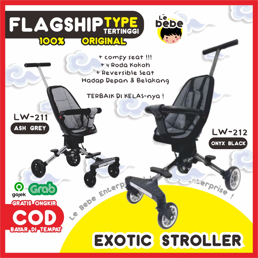 Exotic LW 211 212 Sepeda Roda 5 Sepeda Anak Bayi Sepeda Roda 3 Stroller Anak Stroller Sepeda Bayi St