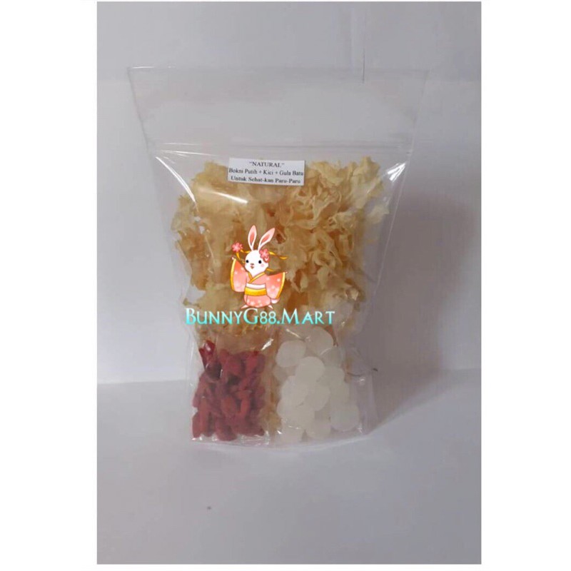 

BOK NI PUTIH GOJI GULA BATU/DESSERT SUP/PEK BONI/JAMUR KUPING SALJU