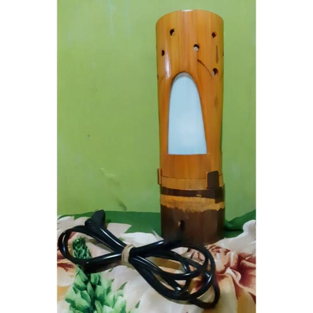 LAMPION BAMBU / LAMPU MEJA