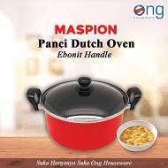 Maxim Panci/Dutch Oven Teflon 20 cm + Tutup Kaca Valentino