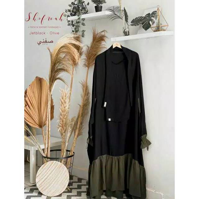 PRELOVED SHOFWAH BY SOFNI (JETBLACK-OLIVE) SIZE L