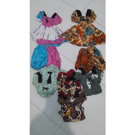 setelan anak cwe singlet/ pendek bahan Rayon