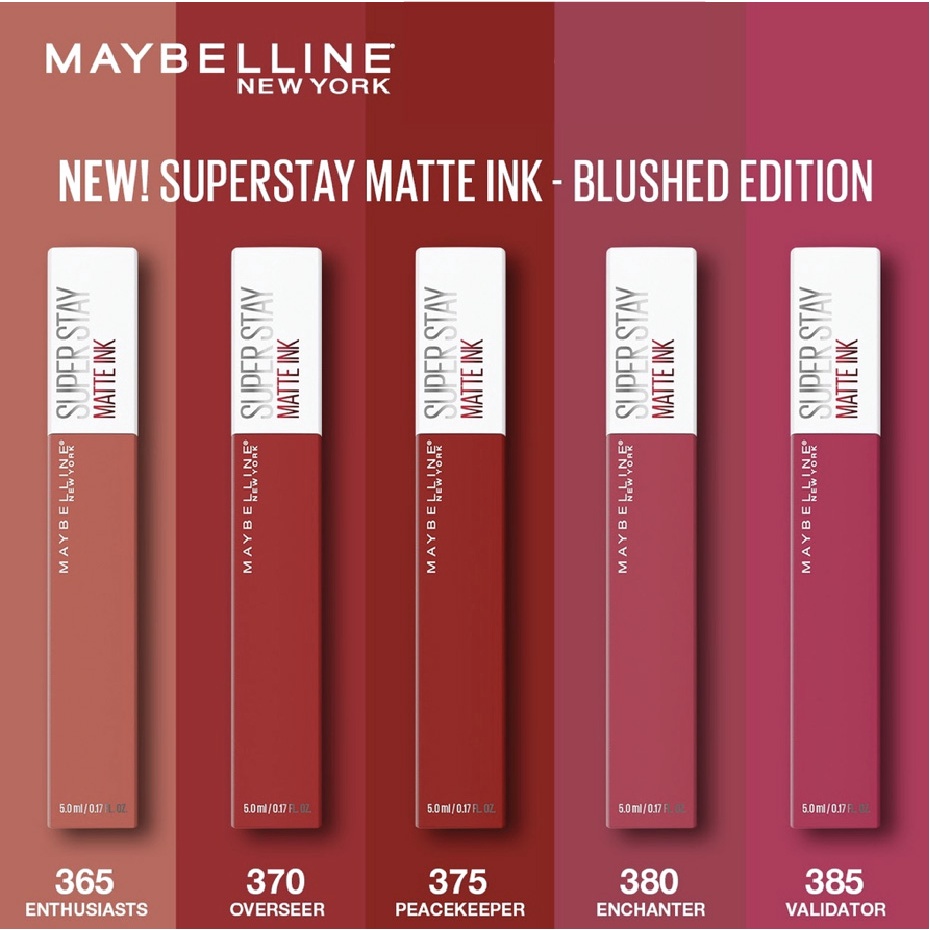 Maybelline Superstay Matte Ink Liquid Matte Lipstick Make Up Tahan Lama Hingga 16 Jam &amp; Sheloves Lipstick SL028