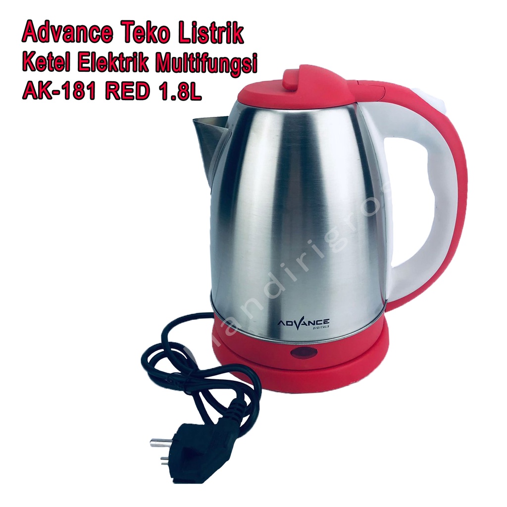 Teko Listrik * Advance * Ketel Elektrik * AK-181 RED 1.8L