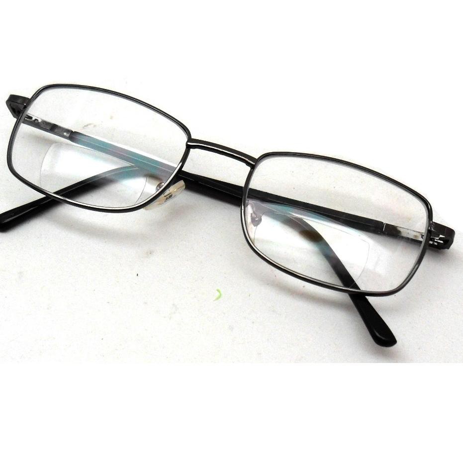 909₲♠➳ Kacamata Membaca Baca Dua Double Lensa Lens Lenza Plus Normal + 1.75 175 Logam