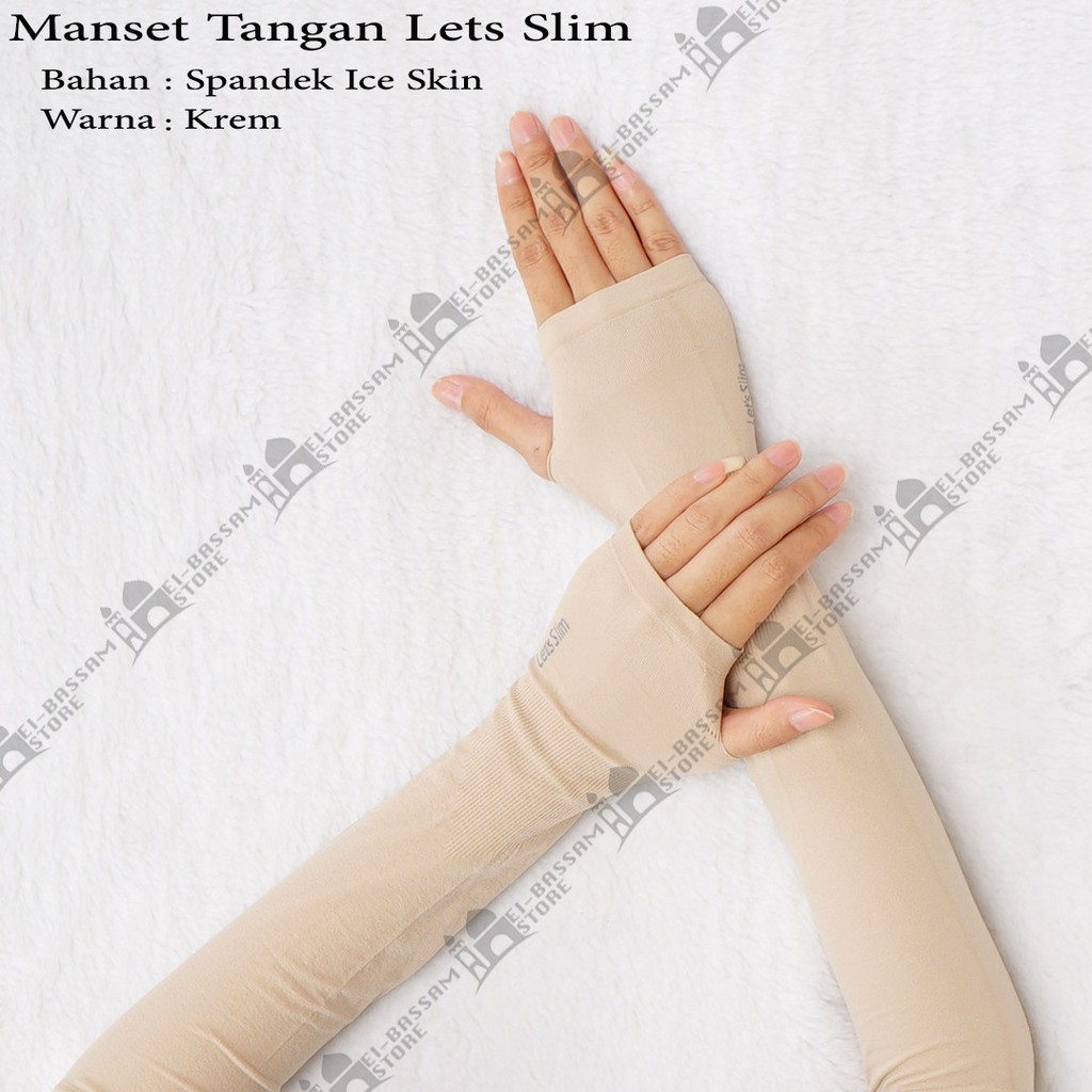 Manset jempol / handsock fingger less Lets Slim Aqua-X Cool Ice Polos Dingin Sejuk SO