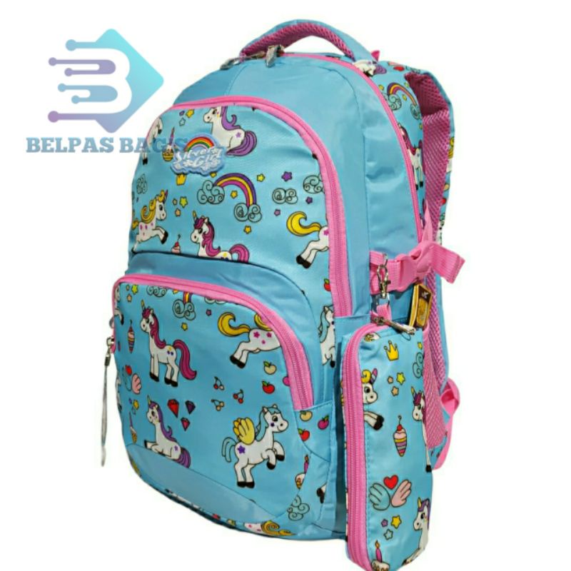 Tas ransel silver girl alto new disegn anak wanita 757