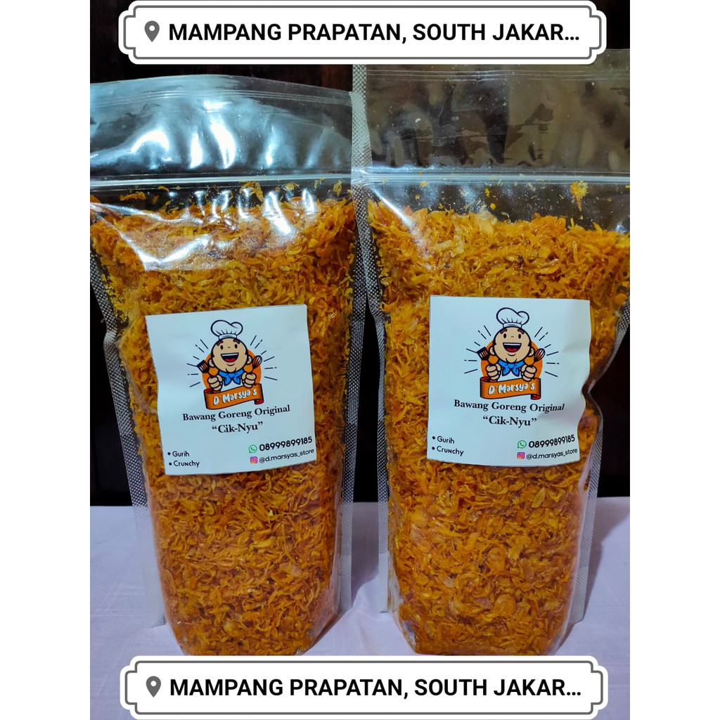 

Bawang goreng Premium "Cik-Nyu" 500 gram