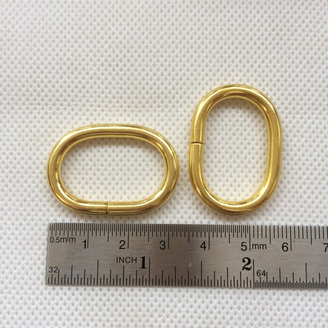 Ring oval tas 2.0 cm gold