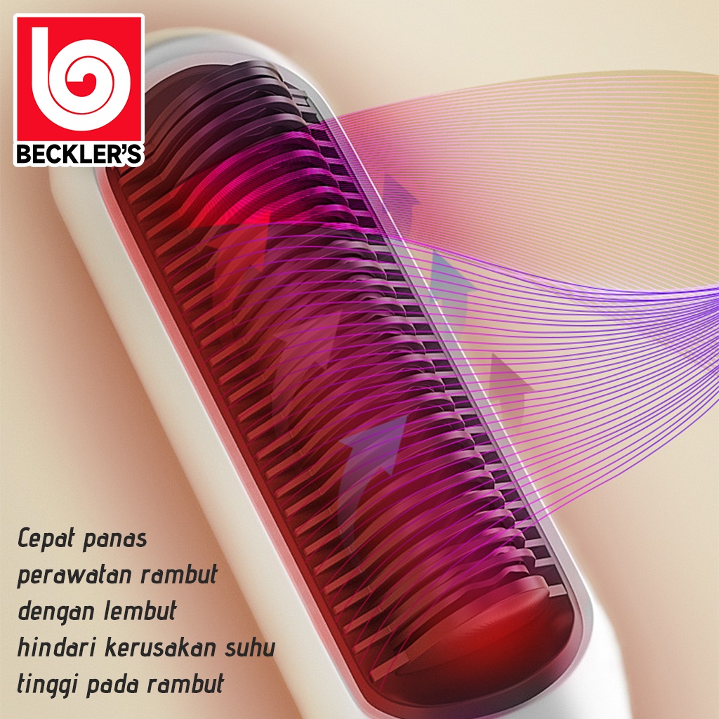 Catokan Sisir Pelurus Rambut Hair Straightener Curler 2 in1/ Catokan Rambut Lurus &amp; Keriting/ Catokan Sisir 3 Warna