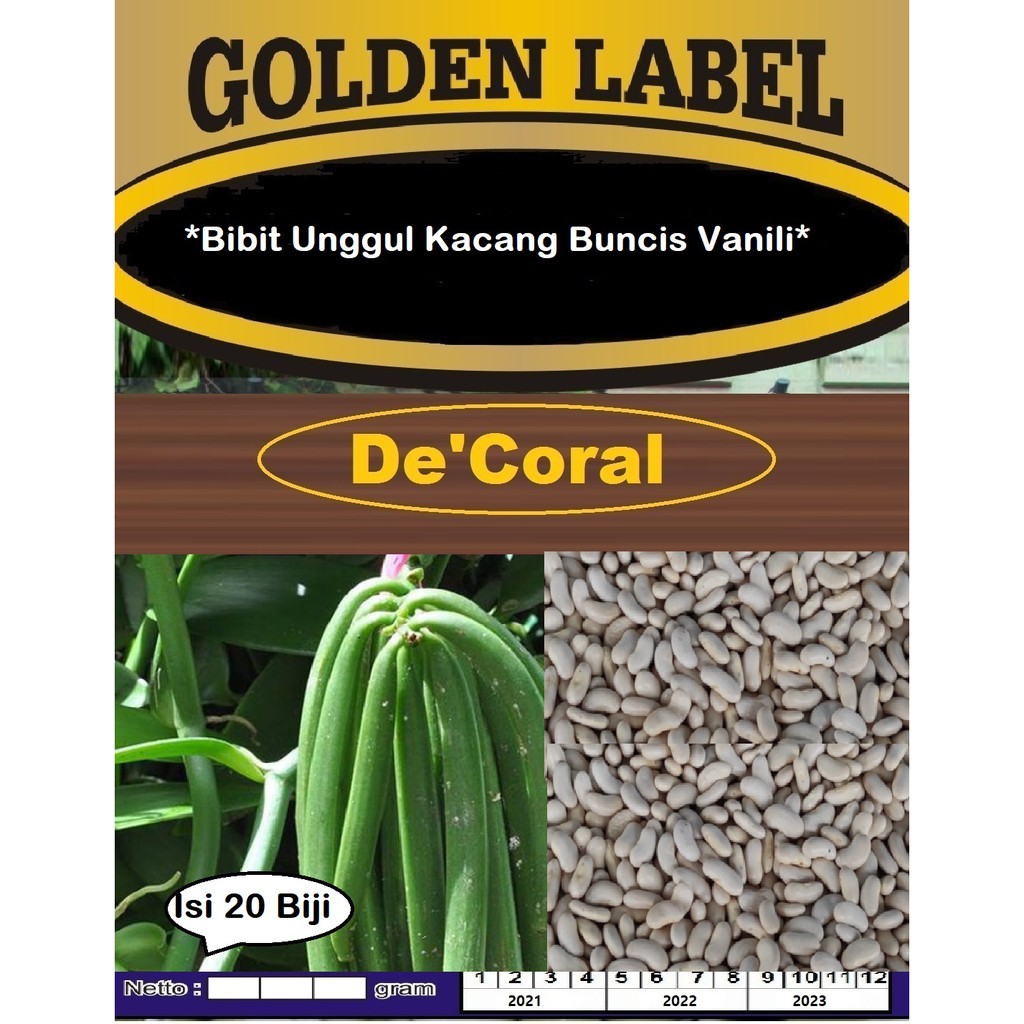 Bibit Unggul Kacang Buncis Vanili | Benih Buncis Vanili | Bibit Vanili