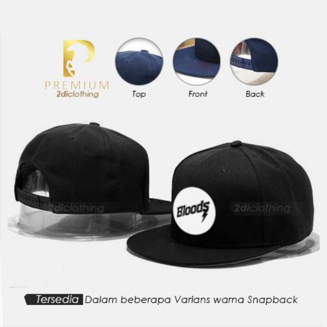 Giant Store Topi Snapback distro Bloods Circel little With.Black premium