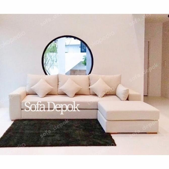 Sofa L Terbaru Warna Cream Sofa Depok Toko.Aprel