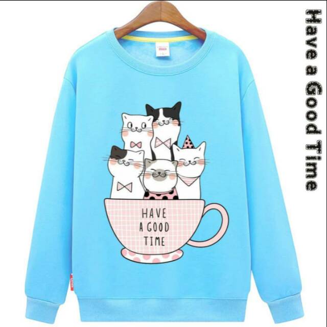 "SEDANG PROMO" SWEATER CEWEK HAVE A GOOD TIME