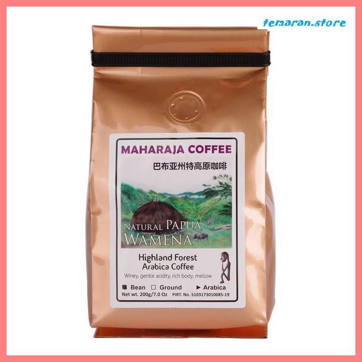 

Kopi- Fresh roast Kopi sangrai Papua Wamena Arabika 200g Maharaja Coffee - Biji-Beans -Biji-Kopi.