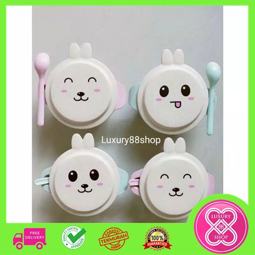 Mangkok Set Anak Bayi Lucu / Mangkok Emoji Korea Lucu