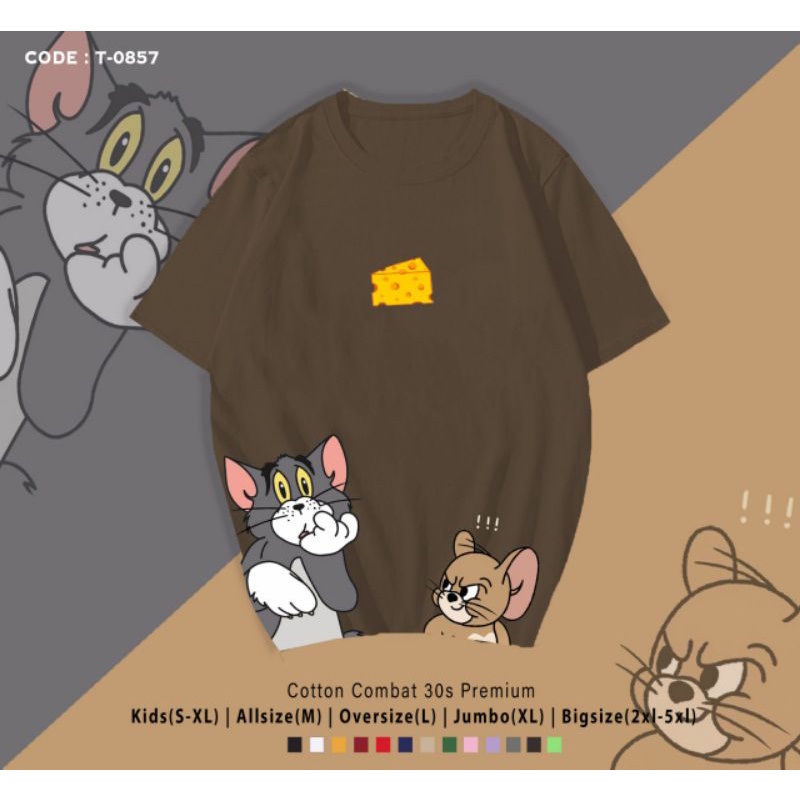 KAOS TOM&amp;JERRY CHEESE/T-SHIRT TOM&amp;JERRY BIG CHEESE