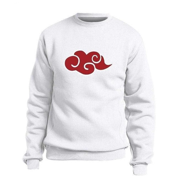 Sweater Crewneck AKATSUKI Anime NARUTO Jumper Pria Wanita Bahan Fleece Size S M L XL XXL XXXL