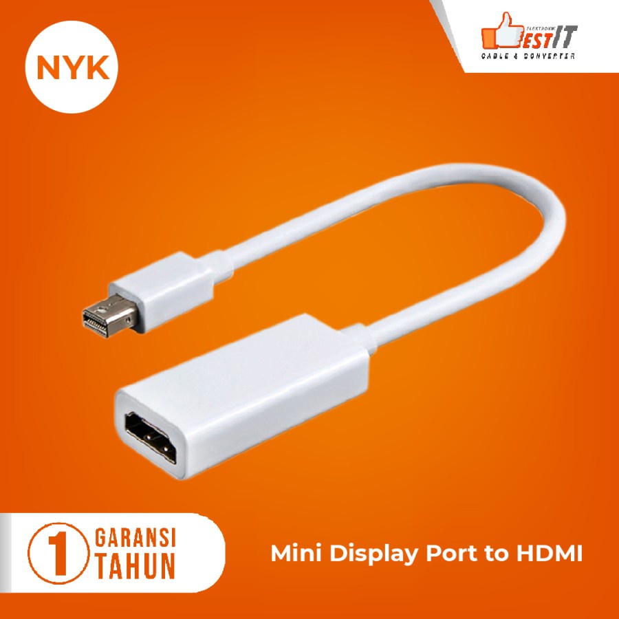 Kabel Mini Display Port to HDMI / Mini DP to HDMI Female Converter NYK