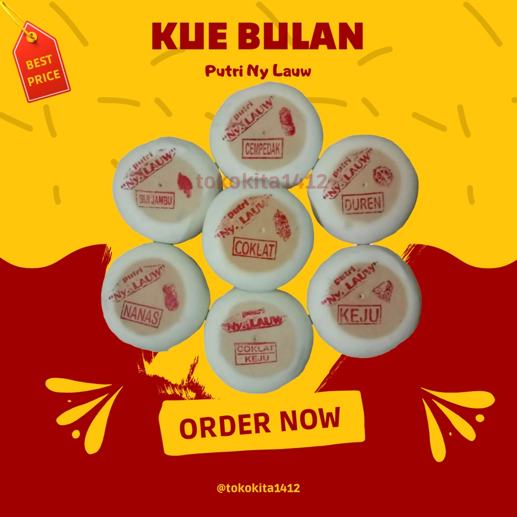 

Kue Bulan Putri Ny Lauw Mooncake Tong Jiu Pia Kue Pia Kue Roda Phia