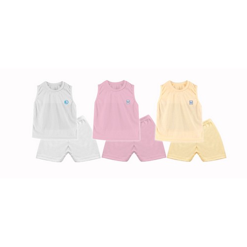 Nishikawa Baju Set Bayi Oblong + Celana Pendek / Set Baju Anak Perempuan Dan Laki Ns 3310