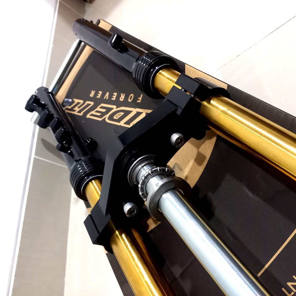 SHOCK SKOK DEPAN NINJA Ride it as gold PNP HONDA CB MP GL TIGER HEREX RIDE IT