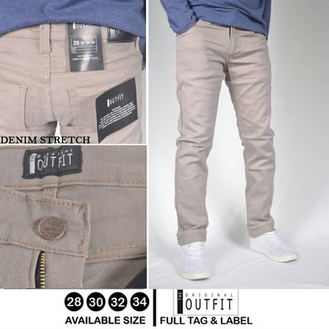 Celana katun chino pria/Celana panjang katun pria/Celana pria